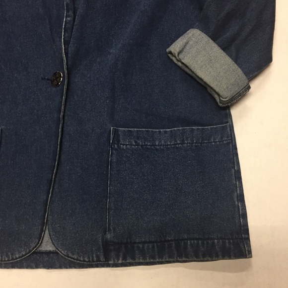 Vintage 1980's Joanna Denim Blazer Jacket … - Picture 4 of 9